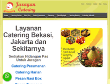 Tablet Screenshot of juragancatering.com